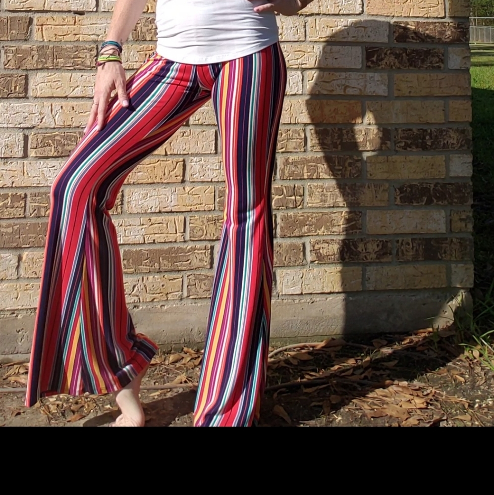 Multi colored bell bottoms